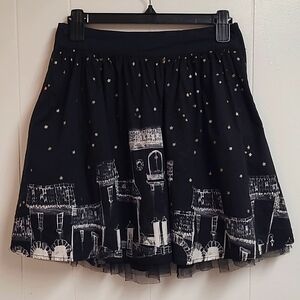 Hot Topic The Book of Life Black/ White Skater Skirt
